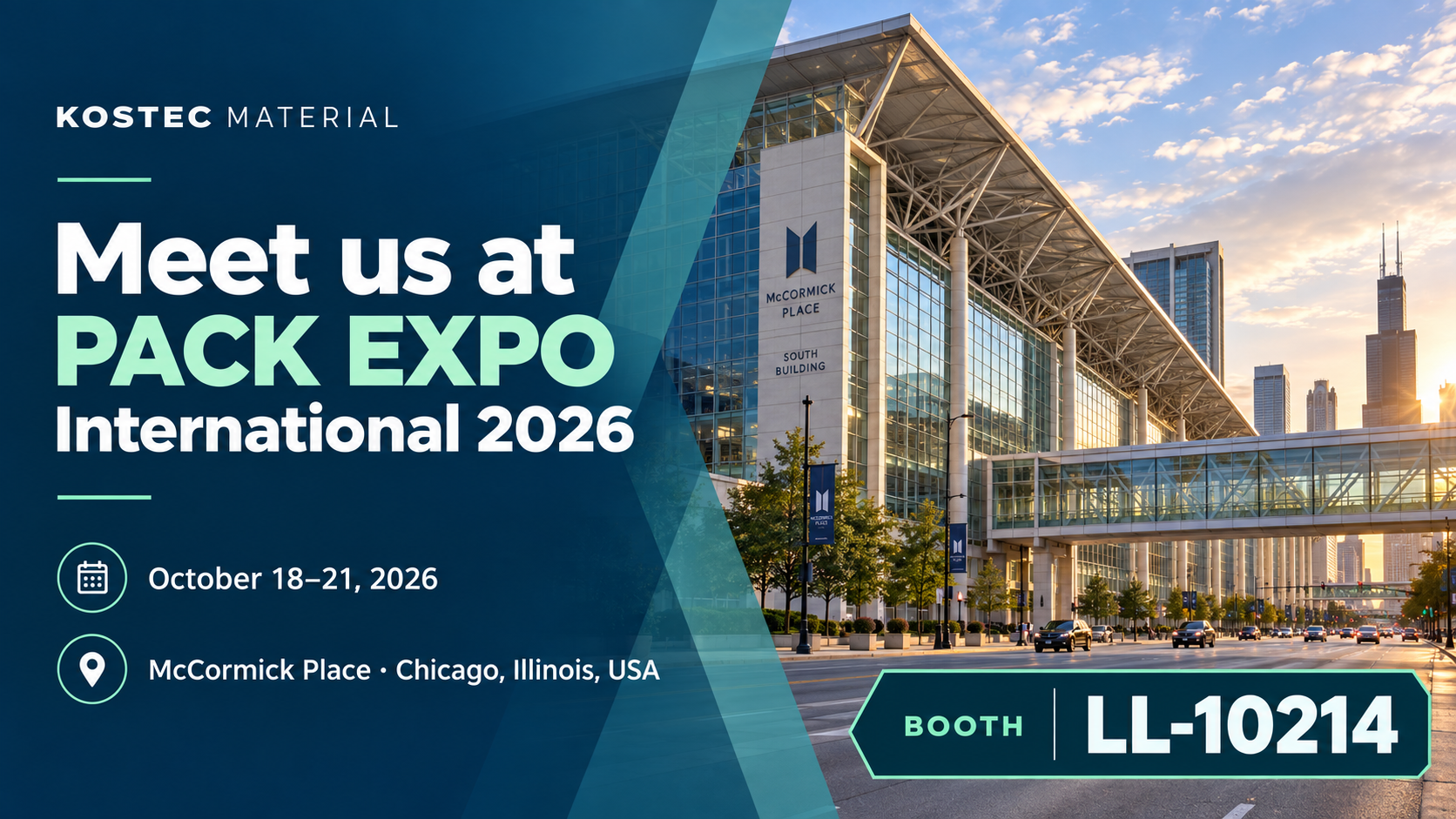 Kostec Material to Exhibit at PACK EXPO International 2026 in Chicago